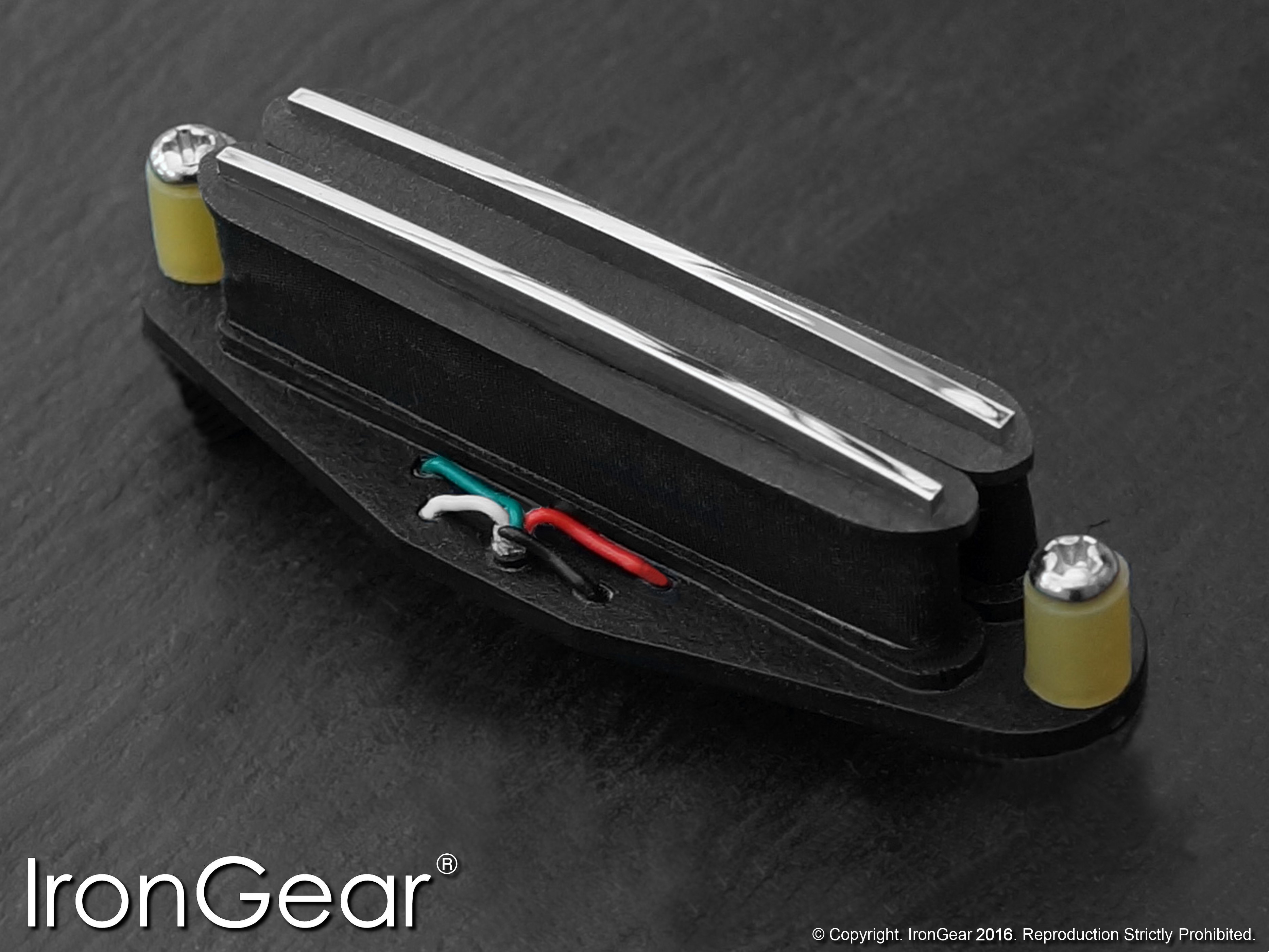 IronGear Jailhouse Rail II single-coil-sized humbucker, open