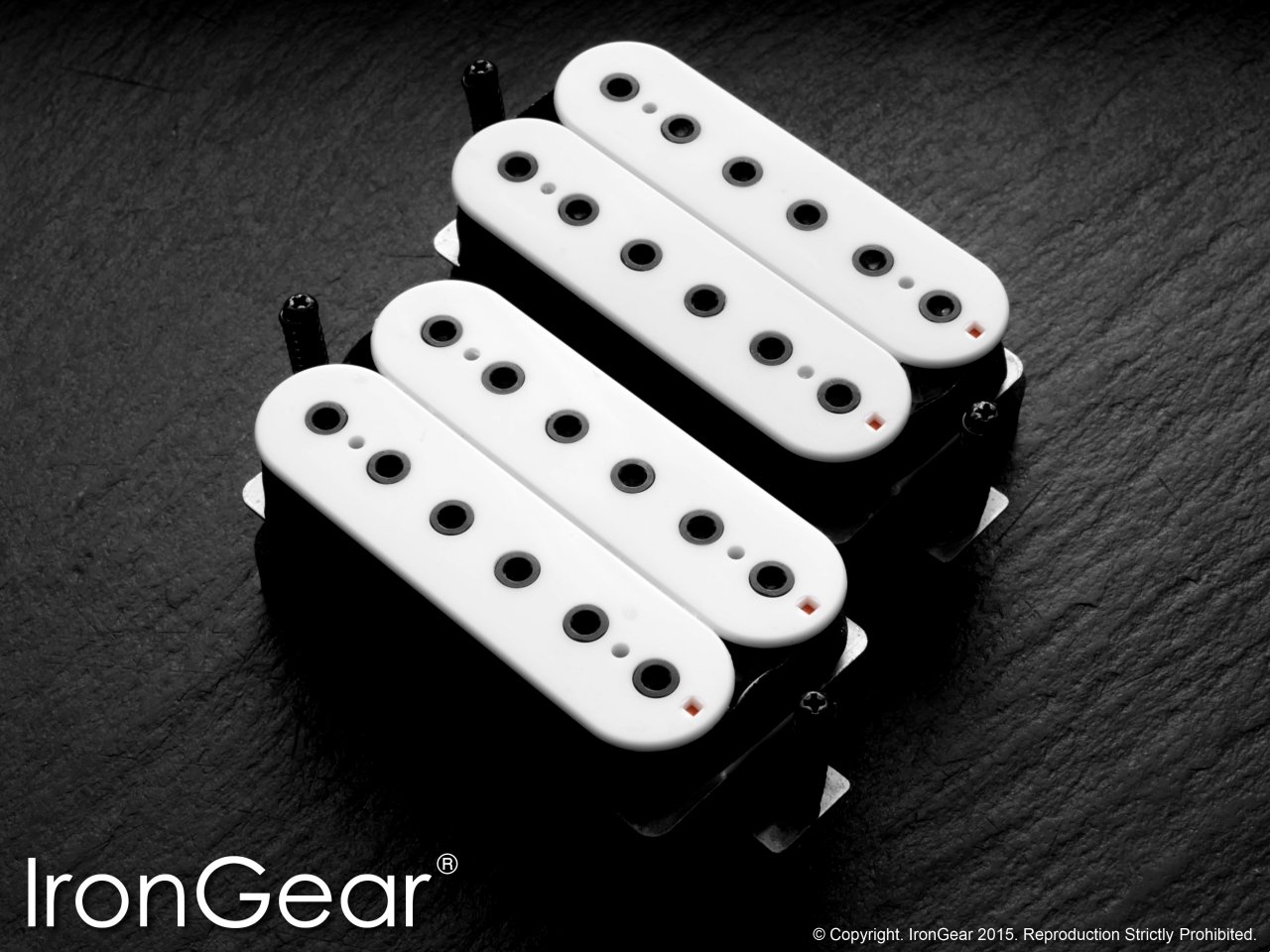 White coils, black poles