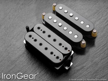 IronGear Steam Hammer humbucker and Strat-style pickup set