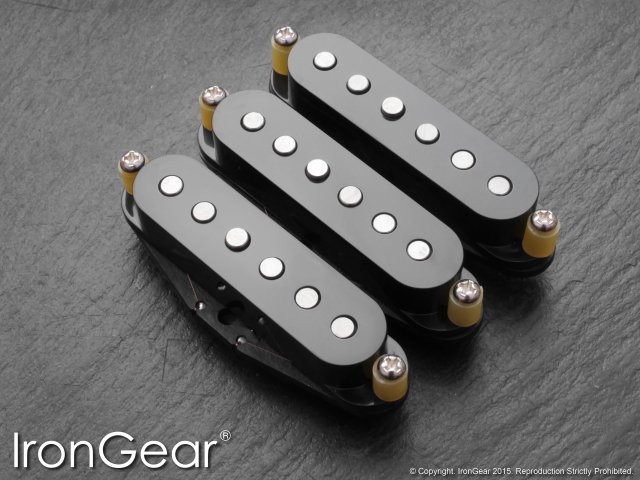 IronGear black Stratocaster-style pickup set